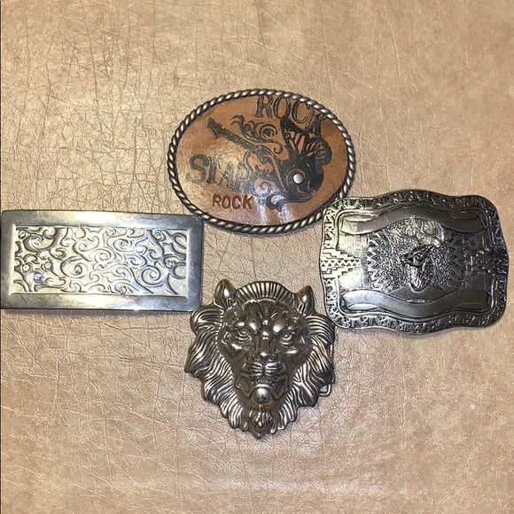 Antique belt buckle lot main image 4